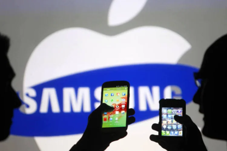 
	Samsung e Apple: compra da Motorola pela Lenovo pode ter efeito opostos para as duas empresas
 (Dado Ruvic/Reuters)