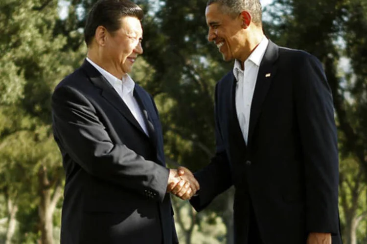 
	O presidente da China, Xi Jinping, e dos Estados Unidos, Barack Obama, em 2013
 (Kevin Lamarque / Reuters)