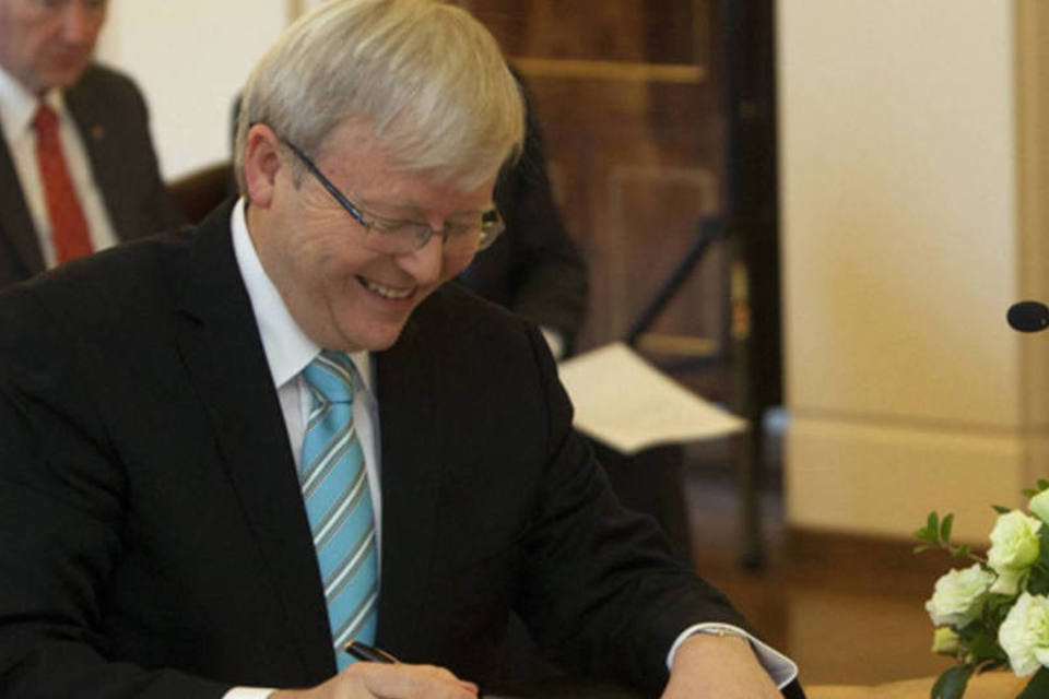 Como Abe no Japão, australiano Rudd se diz um líder mudado