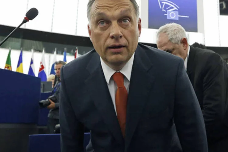 Primeiro-ministro húngaro, Viktor Orban: "quando você está em apuros e os seus vizinhos também são atingidos pela crise, seguir políticas econômicas padronizadas geralmente não funciona", disse (Vincent Kessler/Reuters)