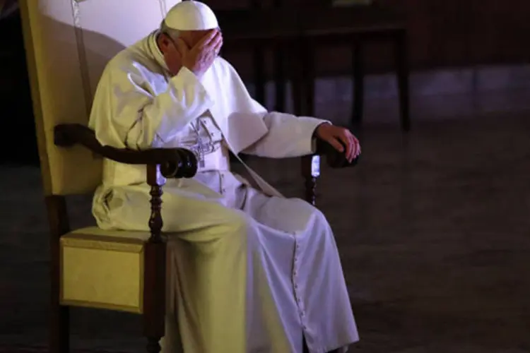 Papa Francisco fotografado durante a abertura da Conveção Pastoral da Diocese de Roma, no Vaticano (Stefano Rellandini/Reuters)