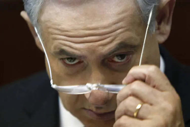 
	Benjamin Netanyahu: segundo o primeiro-ministro, &quot;Rouhani recusa-se a reconhecer o Holocausto&quot;
 (Gali Tibbon/Reuters)