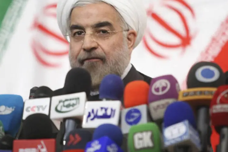 Presidente do Irã, Hassan Rohani: troca do representante na AIEA é mais um passo da realocação de cargos desde a posse do presidente moderado (Fars News/Majid Hagdost/Reuters)
