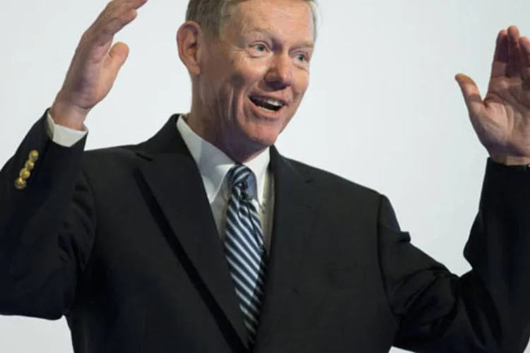 Alan Mulally, presidente e CEO da Ford, discursa durante conferência em Berlim, em novembro de 2012 (Thomas Peter/Reuters)