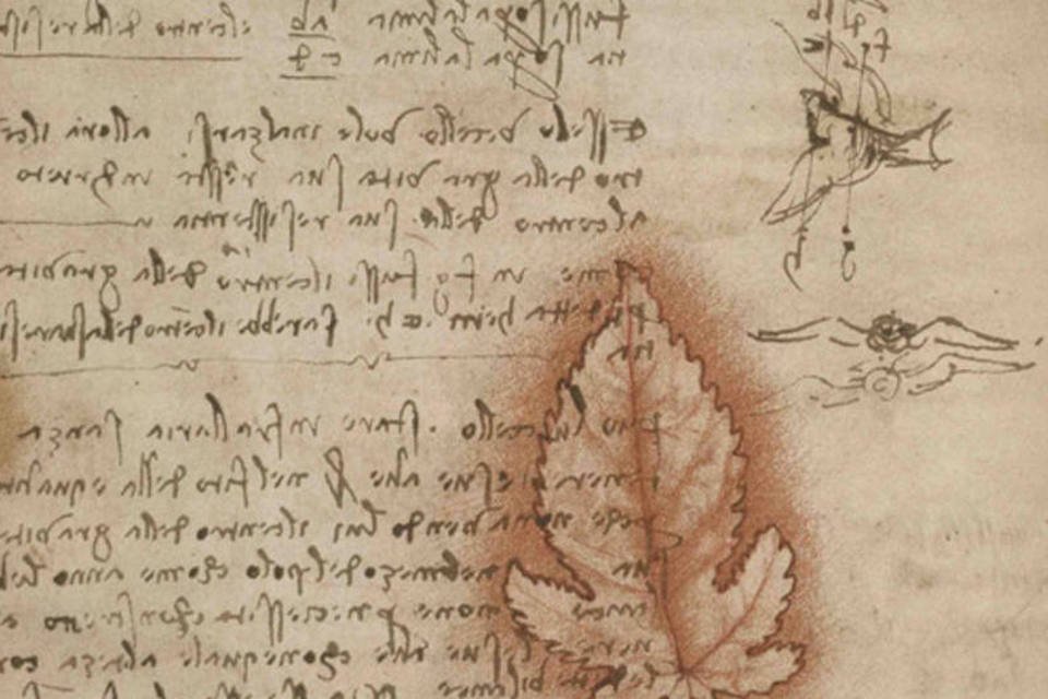 Caderno de Da Vinci sobre o voo viaja para Washington