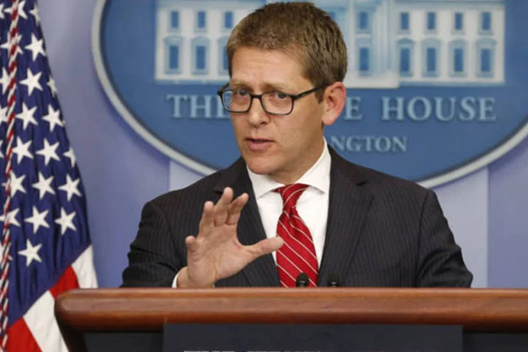 
	Jay Carney, porta-voz da Casa Branca: o relat&oacute;rio n&atilde;o apresenta dados sobre um dos assuntos mais controvertidos em torno ao ataque, o de seus motivos e autores (Kevin Lamarque/Reuters)