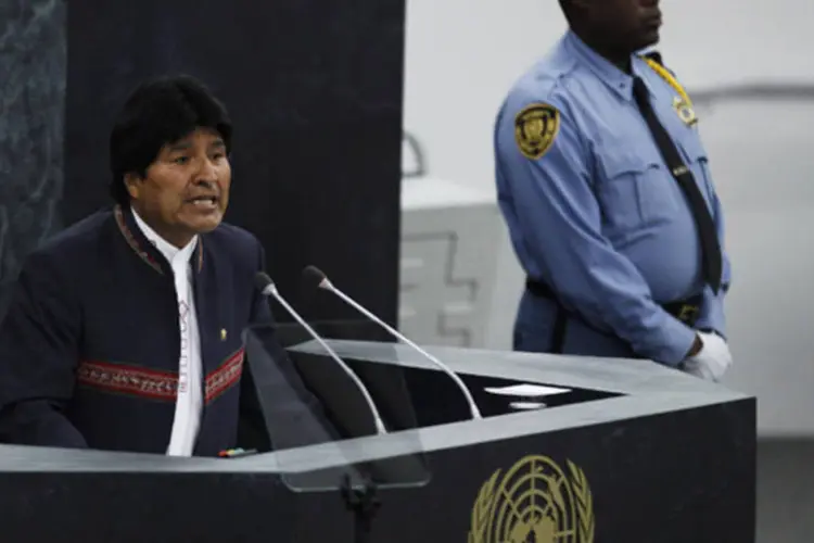 Presidente da Bolívia, Evo Morales, discursa durante a 68ª Assembleia Geral da ONU em Nova York (Eduardo Munoz/Reuters)