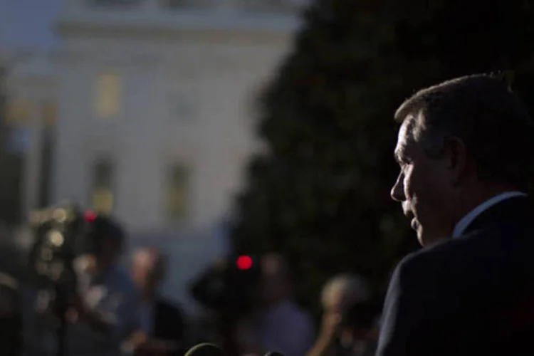 
	Presidente da C&acirc;mara dos Deputados, John Boehner: &quot;ao final das contas, o resumo disso &eacute;: haver&aacute; uma negocia&ccedil;&atilde;o aqui&quot;, disse
 (Jason Reed/Reuters)