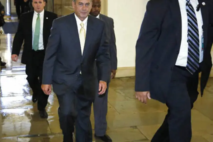 Presidente da Câmara dos Deputados dos Estados Unidos, John Boehner, chega no Congresso, Washington (Jonathan Ernst/Reuters)