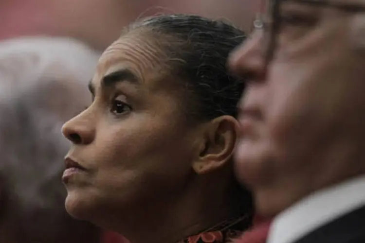 Ex-senadora Marina Silva durante sessão no Tribunal Superior Eleitoral (TSE) que negou o registro à Rede Sustentabilidade (Ueslei Marcelino/Reuters)