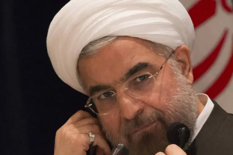 
	Presidente do Ir&atilde;, Hassan Rouhani: todas as pot&ecirc;ncias ocidentais &quot;sabem que a ci&ecirc;ncia nuclear no Ir&atilde; segue um caminho pac&iacute;fico&quot;, disse&nbsp;
 (Adrees Latif/Reuters)