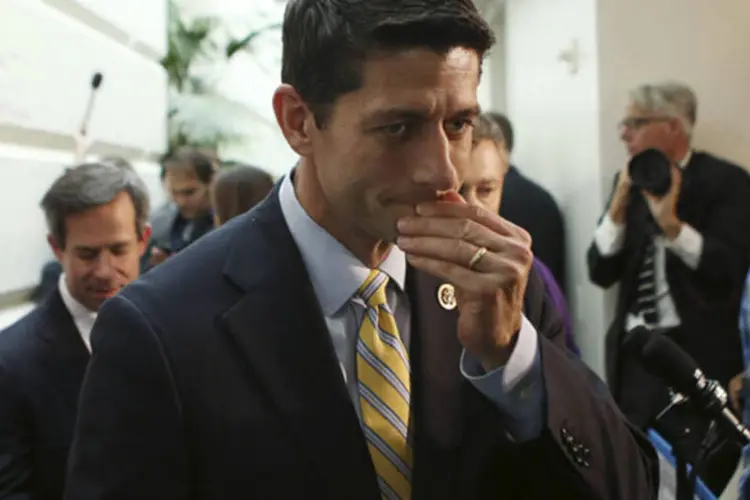 Deputado Paul Ryan após uma conferência de imprensa em Washington (Gary Cameron/Reuters)