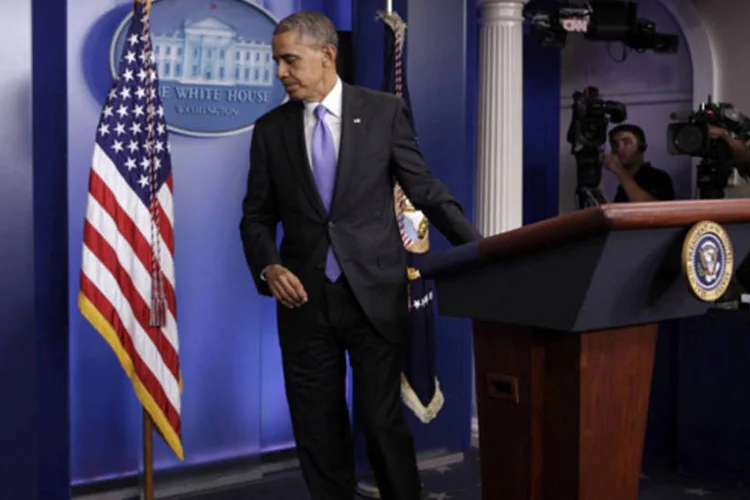 
	Barack Obama: &nbsp;n&uacute;mero supera em 12 pontos a enquete realizada em 2009 e mais do que duplica o percentual de 2004, quando George W. Bush ocupava a Presid&ecirc;ncia
 (Yuri Gripas/Reuters)