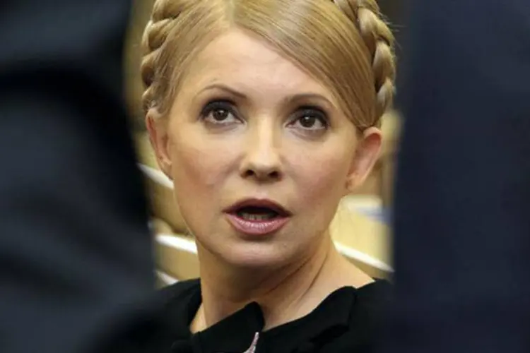 Yulia Tymoshenko, ex-primeira-ministra da Ucrânia, em foto tirada ano de 2010, em Kiev (Konstantin Chernichkin/Reuters)