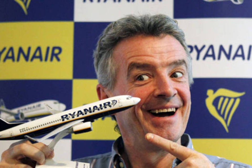 
	Presidente-executivo da Ryanair, Michael O&#39;Leary: &iacute;ndice subia pelo terceiro dia consecutivo
 (Albert Gea/Reuters)
