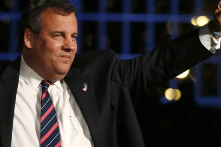 
	Chris Christie: &quot;Hoje estou orgulhoso de anunciar minha candidatura &agrave; indica&ccedil;&atilde;o republicana para a presid&ecirc;ncia dos Estados Unidos&quot;, disse o pr&eacute;-candidato
 (Mike Segar/Reuters)