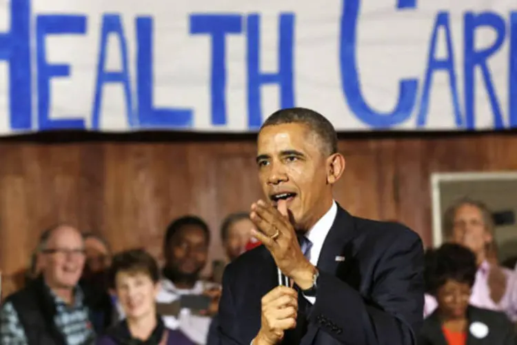 
	Presidente dos Estados Unidos, Barack Obama, discursa sobre o chamado Obamacare em Dallas, Texas
 (Larry Downing/Reuters)