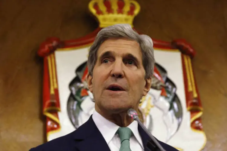 
	Secret&aacute;rio de Estado dos EUA, John Kerry: &quot;quero enfatizar que n&atilde;o h&aacute; acordo a esta altura&quot;, disse Kerry depois de chegar a Genebra
 (Jason Reed/Reuters)