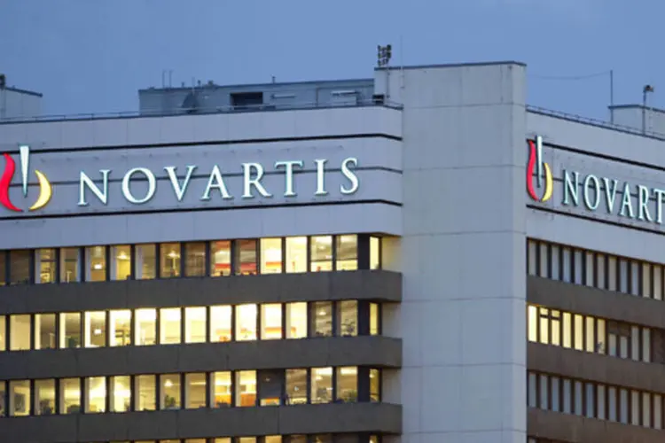 
	Logo da farmac&ecirc;utica Novartis: Veolia tem buscado diversificar sua base de clientes para incluir um n&uacute;mero maior de grandes clientes corporativos
 (Arnd Wiegmann/Reuters)