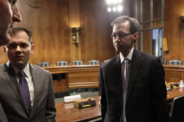 Executivo do Google Richard Salgado após depor na subcomissão judiciária do Senado dos Estados Unidos, em Washington (Yuri Gripas/Reuters)