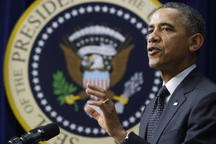 
	Presidente Barack Obama: presidente disse que os EUA ir&atilde;o contribuir com 1 d&oacute;lar para cada 2 d&oacute;lares prometidos por outros doadores nos pr&oacute;ximos tr&ecirc;s anos
 (Larry Downing/Reuters)