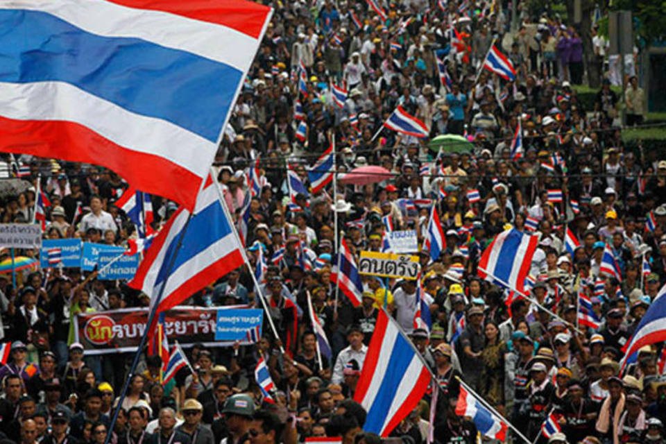 Manifestantes começam marcha contra governo tailandês