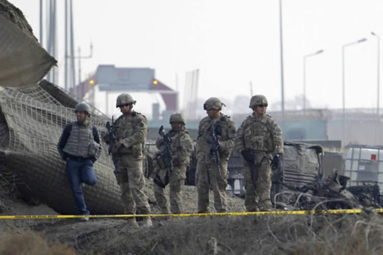 
	Tropas da Otan em Cabul: for&ccedil;as da Isaf teriam sido emboscadas por insurgentes
 (Omar Sobhani/Reuters)