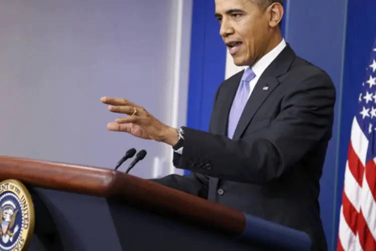 
	Barack Obama: Obama refor&ccedil;ou que economia americana est&aacute; se recuperando e que &eacute; preciso garantir que recupera&ccedil;&atilde;o n&atilde;o deixe ningu&eacute;m para tr&aacute;s
 (Jonathan Ernst/Reuters)