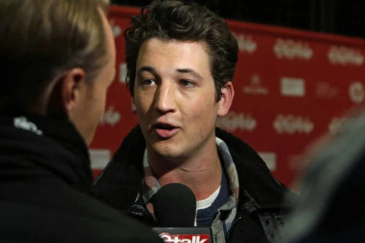 Ator Miles Teller, de "Whiplash", responde a perguntas de jornalistas na estréia do filme no Festival Sundance de Cinema, em Utah (Jim Urquhart/Reuters)