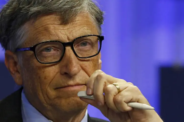 Fundador da Microsoft, Bill Gates, durante encontro no Fórum Econômico Mundial, em Davos, na Suíça (Denis Balibouse/Reuters)