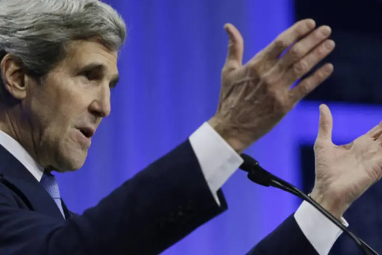 
	Secret&aacute;rio de estado dos EUA, John Kerry: Kerry repete&nbsp;as acusa&ccedil;&otilde;es da Fran&ccedil;a
 (Gary Cameron/Reuters)