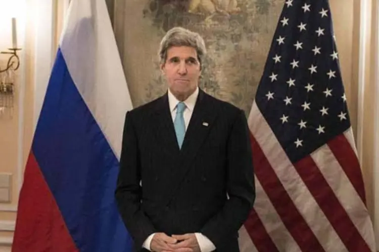 
	John Kerry: paralelamente, os chefes da diplomacia dos EUA e da R&uacute;ssia, Kerry e Lavrov, participam de uma reuni&atilde;o dos pa&iacute;ses do Sudeste Asi&aacute;tico
 (Brendan Smialowski/Reuters)