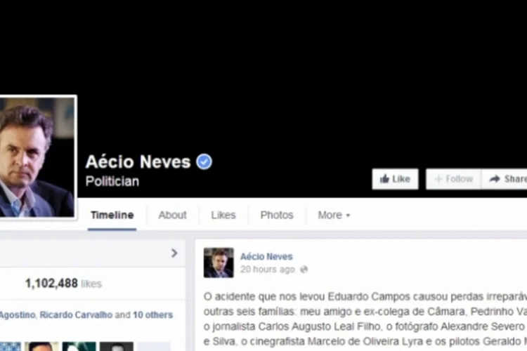 Aecio (Reprodução/Facebook)