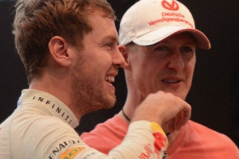 Vettel confessa estar "em choque" com acidente de Schumacher