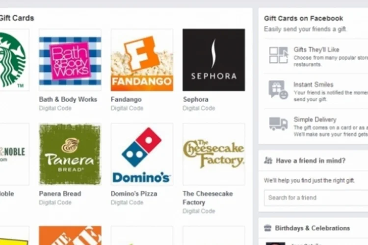 Gifts (Reprodução/Facebook)