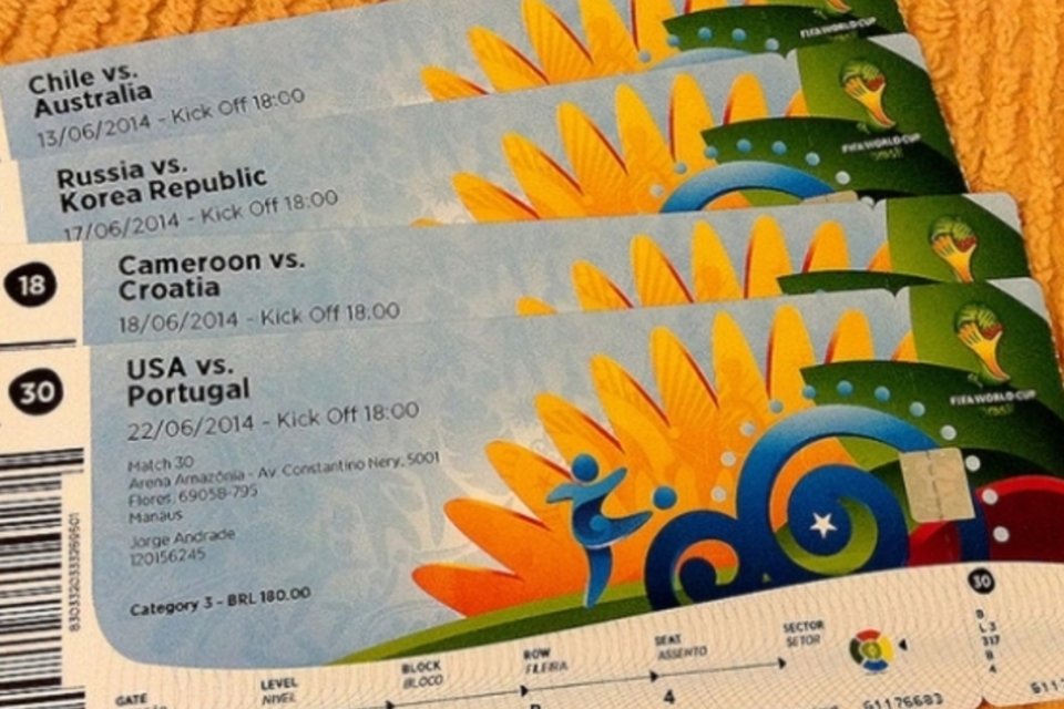 Fifa coloca à venda 180 mil ingressos a partir da meia-noite