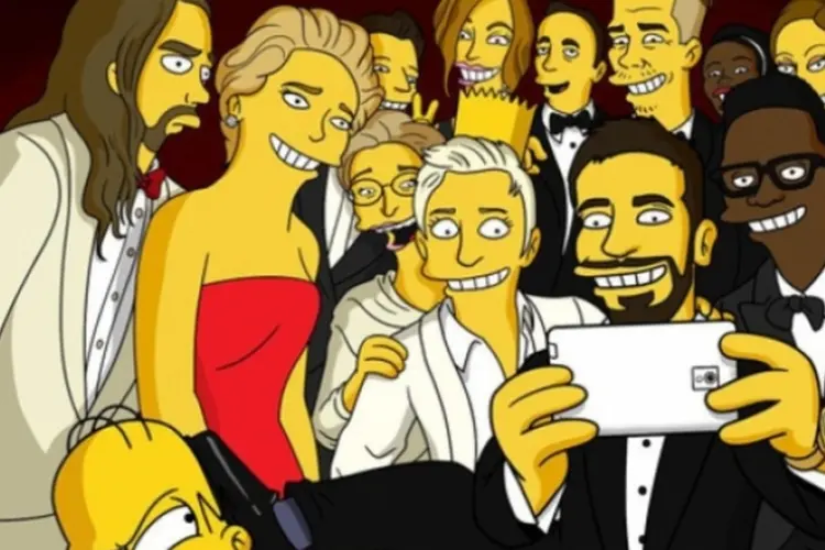 selfie simpsons (Divulgação / Twitter / Simpsons)