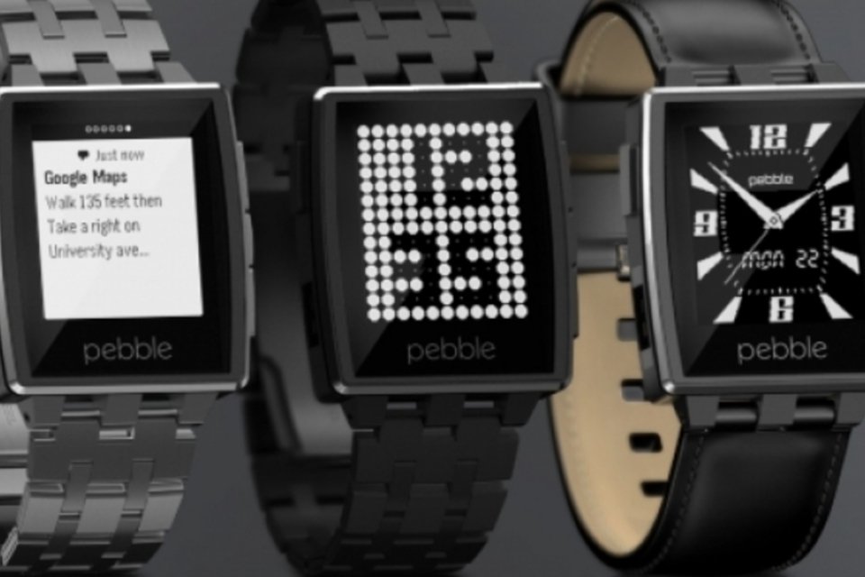 Pebble lança versão com Gorilla Glass e pulseira de aço