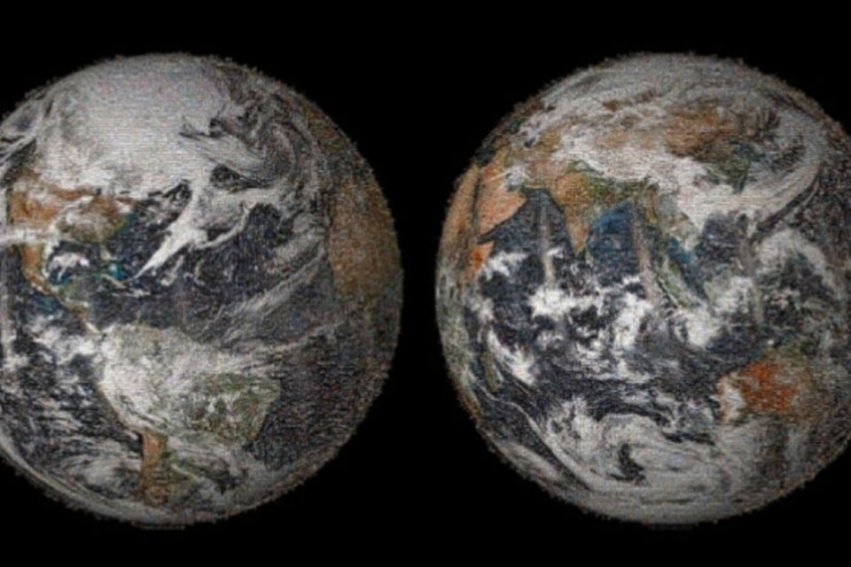 Nasa faz foto do globo terrestre que reúne 36 mil selfies