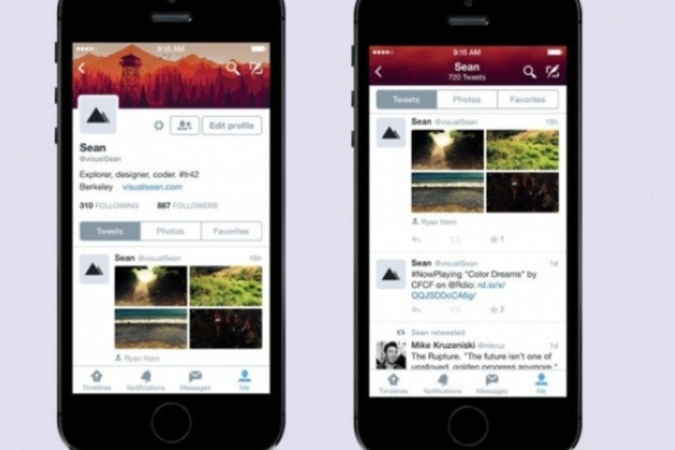 Twitter reformula perfis de usuários em aplicativo para iPhones