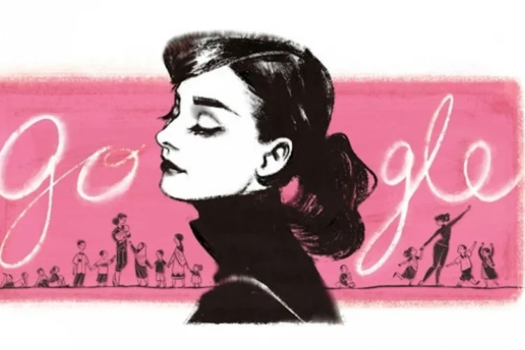 Doodle da Audrey Hepburn (Divulgação)