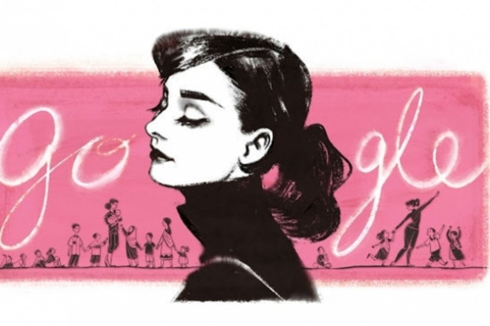 Doodle homenageia 85 anos de Audrey Hepburn