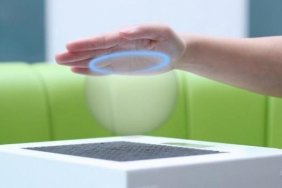Sistema de ultrassom cria objetos holográficos que podem ser tocados