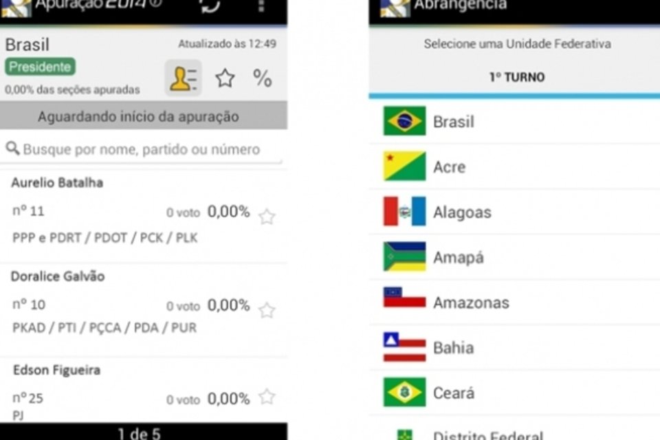 Eleitor pode acompanhar apuração em app para Android e iOS