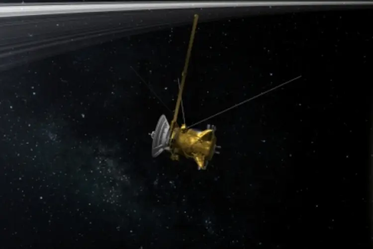 Cassini: espera-se coletar informações na atmosfera do planeta para calcular a dimensão do núcleo rochoso de Saturno (NASA/JPL-Caltech/Divulgação)