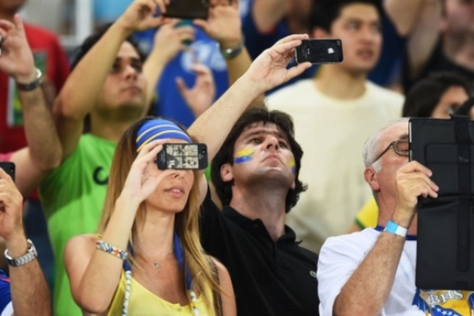 Mais de 38 milhões de fotos foram enviadas dos estádios da Copa