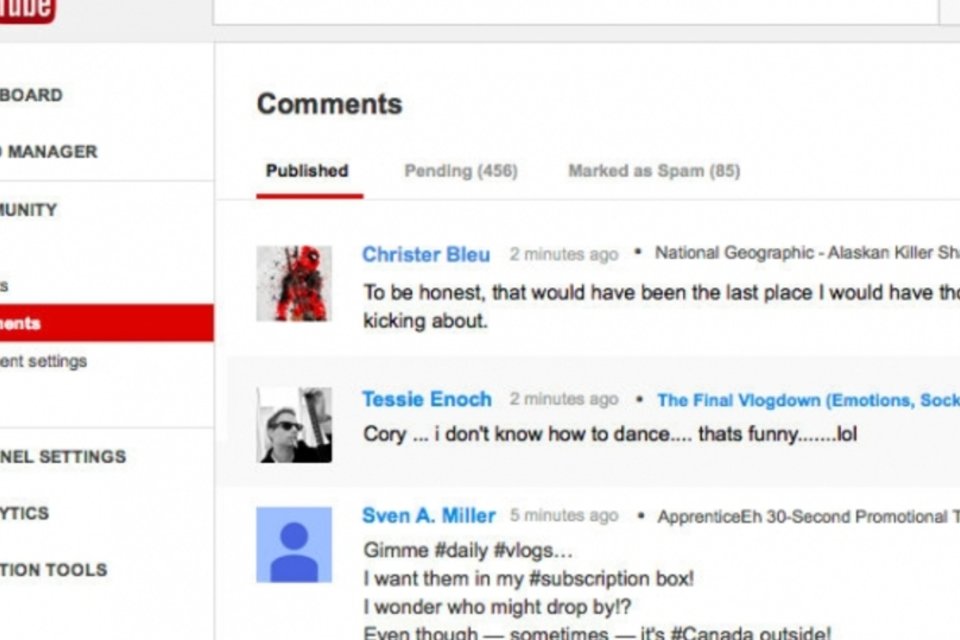 Após reclamações, YouTube ganha nova página para comentários