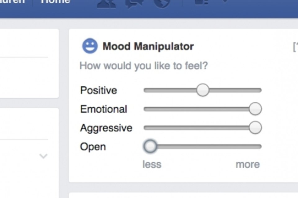 Aplicativo recria experimento de manipulação do Facebook
