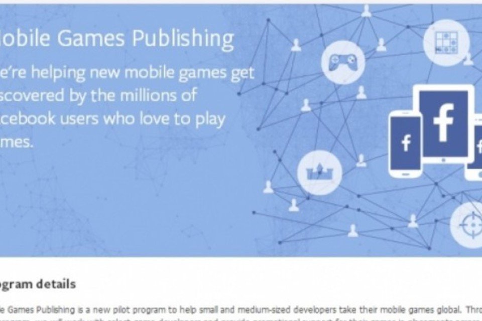 Facebook lança ferramenta para publicação de games