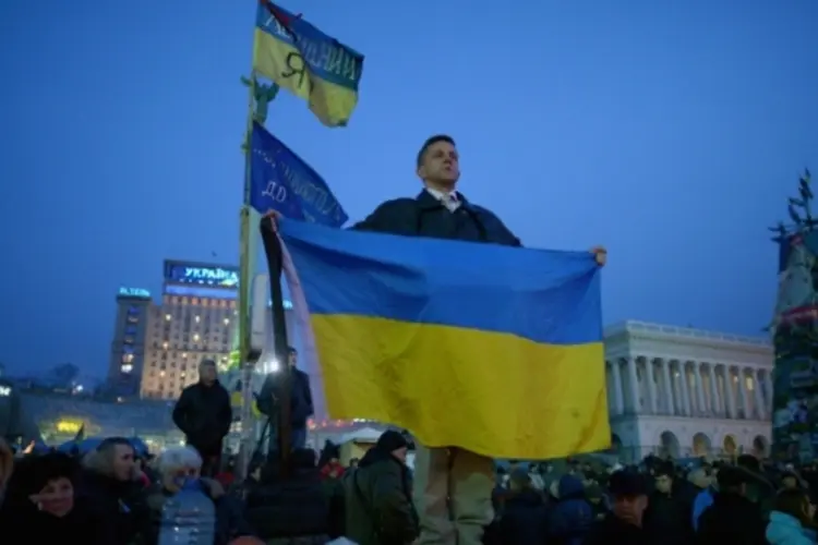 Ucrania mensagem (Getty Images/Jeff J Mitchell)